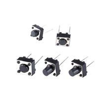 50 interruptores táctiles de la serie 6X6, 6 x 6 x 4,3/5/6/7/8/9/10 mm, pines de 2/4 pies, soporte horizontal, interruptor de botón pulsador, microinterruptor de llave/placa DIP(6x6 2Pins,6x6x8.5mm)