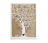 50 invitaciones de boda de árbol cortadas con láser, invitaciones de boda de otoño, invitaciones de boda de árbol, invitaciones de boda rústicas, paquete de 50