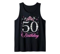50 It's My Birthday 50 Years Old Fiesta de 50 cumpleaños Camiseta sin Mangas