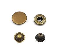 50 juegos de botones a presión metálicos 655/633/831, ideales para hacer ropa, bolsos, zapatos y manualidades de cuero.,Cobre,20 mm (831)