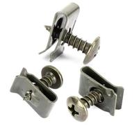 50 juegos de Clips de tornillo de rosca M4 M5 para motocicleta, coche, Scooter, ciclomotor, bicicleta eléctrica, cubierta de plástico, retenedor de Metal para automóvil
