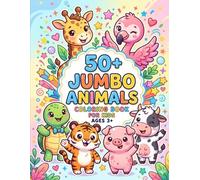 50+ Jumbo Animal Coloring Book