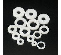 50 juntas planas de PTFE for manómetro: diámetro exterior de 8 mm a 18 mm, diámetro interior de 3 mm a 10 mm, espesor de 2 mm a 4 mm.(8.5x3x6mm)