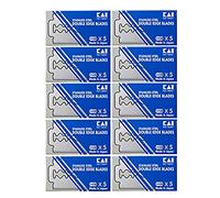 50 KAI Stainless Steel Double Edge Safety Razor Blades by Kai