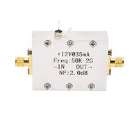 50 KHz-2GHz Frecuencia Bias Tee, Amplificador Banda Ancha, Amplificador RF LNA, 31 dB ganancia, bajo Ruido 2dB, 50 Ohmios Impedancia, DC 9-15V para FM, onda corta, televisión por cable, inalámbrico