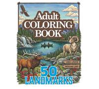 50 LANDMARKS: An Adult Coloring book: 50 Cities, Landmarks & Vacation Spots around the globe