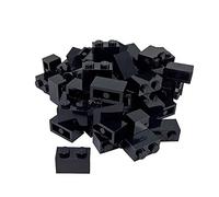 50 LEGO Ladrillos 1 x 2 Negro