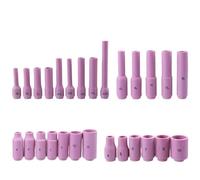 50 lentes de gas for soplete de soldadura TIG WP17, WP18 y WP26, kit de repuestos for pinza y cuerpo de pinza, accesorios prácticos y duraderos.
