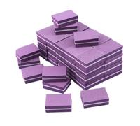 50 limas de lijado en bloque para pedicura, esponja de manicura, arte de uñas, tiras pulidoras, herramientas de pulido, color morado