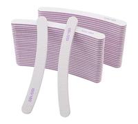 50 limas de uñas 100/180, limas de uñas en ambos lados para uñas de gel, juego de limas de uñas en forma de arco, lima de uñas de núcleo violeta, uñas de gel para modelado y pulido de uñas