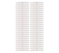 50 Limas de Uñas, Limas de Uñas de Grano 80/80, Herramienta Curvada Reutilizable Lavable para Uñas Postizas de Gel Acrílico, Esencial para el Cuidado de la Manicura