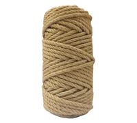 50 m × 6 mm de cordel de yute, cordón, cuerda de cáñamo, hecha de fibras naturales, su propiedad resistente al desgarro lo hace ideal para decoración de jardín y embalaje decorativo