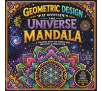 50 Mandala coloring book, Geometric design that represents the universe .: Coloring Book with 50 Beautiful and Relaxing Mandalas for Stress Relief