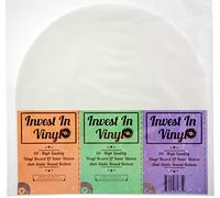 50 Mangas Interiores LP con Parte Inferior Redonda antiestática de 33 RPM y 30,48 cm para Discos de Vinilo Que proporcionan a tu colección LP la protección Adecuada - invierte en Vinilo