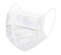 50 mascarillas desechables de 3 capas para la boca/la nariz, mascarilla, protector bucal, color blanco 3