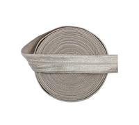 50 Metros de Cinta Elástica Plegada Suave Ancha 15mm para Gomas de Pelo y Vestidos Costura, Ancho 15mm