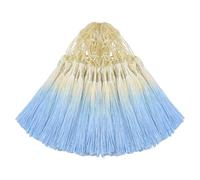 50 mini borlas de seda para manualidades, marcapáginas, lindas joyas, abalorios, aretes de niña, llavero, graduación, llave pequeña, costura de tela de cinta larga, cortina para puerta, decoración del