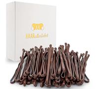 50 mini pinzas de pelo Bobby Pins marrón 3,4 cm en Caja Blanca de pelo todos los liebst