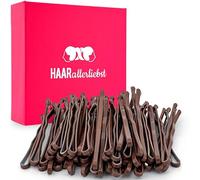 50 mini pinzas de pelo Bobby Pins marrón 3,4 cm en rosa caja de pelo todos los liebst
