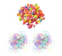 50 Mini Pinzas Para El Cabello De Mariposa Y 100 Piezas De Gomas, Lindas Pinzas Para El Cabello, Accesorios Para El Cabello Para Niños, Accesorios Para El Cabello