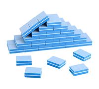 50 mini pulidores para uñas de grano 180/100 para uñas acrílicas para cuidado de uñas (azul)