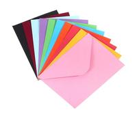 50 mini sobres de papel en blanco color caramelo for cartas, invitaciones, bodas, fiestas, tarjetas felicitación y visita Para bodas u otros eventos(Yellow 17.5x12.5cm)