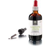 50 ml de solución Lugolsche < 5% en calidad farmacéutica (ph. euro) - hergest. en Alemania - solución de yodo según la receta original en frasco de farmacia, incl. pipeta