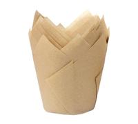 50 moldes para magdalenas con forma de tulipanes, a prueba de aceite, elegantes envoltorios para hornear en casa y celebraciones, envoltorios de boda