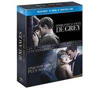 50 Nuances - Coffret : Cinquante Nuances de Grey + Cinquante Nuances Plus Sombre - Édition spéciale - Version longue non censurée [Blu-ray]