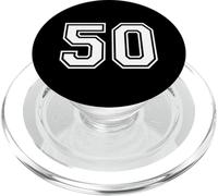 50 Number Fifty Team Sports Diseño gráfico a juego Varsity PopSockets PopGrip para MagSafe