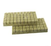 50 o 100 cubos de cultivo para hidroponía, 25 x 25 x 40 mm, propaga medio de inicio, permeable al aire y de alta absorción de agua (100 unidades)