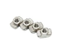 50 p/lote perfil de extrusión de aluminio tuerca T M3 M4 M5 M6 M8 serie 2020/3030/4040 ranura de cabeza de martillo conector de tuercas en T for ranura en T(EU40- M6 (20pcs))