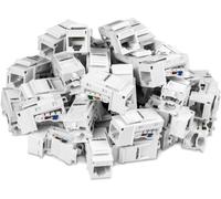 50 Pack CAT6 Keystone Jack ACCS 50-Pack Conector Keystone Cat 6