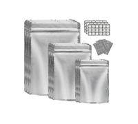 50 Pack Mylar Bag for Food Storage with Oxygen Absorber Resealable Grains Nuts-Good