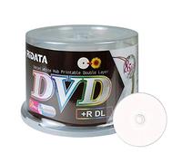 50 Pack Ridata DVD+R DL Dual Layer 8X 8.5GB DVD Plus R Double Layer White Inkjet Hub Printable Blank Media Data Movie Game Recordable Disc