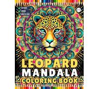 50 Pages Bold and Easy Leopard Animal Mandala Coloring Book Gift for Adults Kids Men Women Boys Girls Teens Youth Leopard Lover Animal Mandala ... Mandala Coloring Activity Book for Children