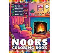 50 Pages Cute and Cozy Nooks Coloring Book Gift for Adults Men Women Kids Young Boys Girls Teens Youth Cozy Nook Furnitures and Reading Room Corner ... Coloring Pages Aesthetic Nooks Coloring Book