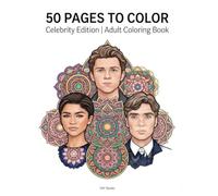 50 PAGES TO COLOR: CELEBRITY MANDALA EDITION: Combine the meditative art of mandala coloring with your favorite celebrities
