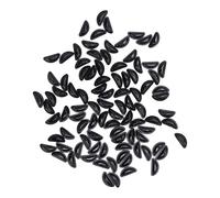 50 Pairs Comfortable Silicone Anti Slip Nose Pads for Glasses Suitable for All Frames Eyeglasses Accessories (Black)