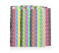 50 Pajitas Roscadas De Colores, Pajitas De Plástico, Pajitas Reutilizables, Pajitas Para Bebidas (Colores Aleatorios)