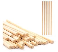 50 Palitos de Madera Pequeños, Pinchos de Cóctel, Malvavisco, Varillas Con Cabeza Plana, Mangos de Abanico, Vajilla de Fiesta, Para Manualidades