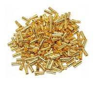 50 Pares Conector Banana Chapado en Oro de 3,5mm, para RC | Cobre Dorado, Macho y Hembra, Suministro a Granel, Reparaciones, Batería y Esc, Montaje de Drones