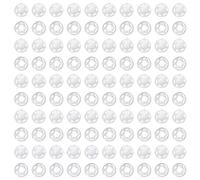 50 pares de botones de plástico, botones transparentes, botones de cierre, botones de costura invisibles, botones de presión para ropa, accesorios de costura DIY