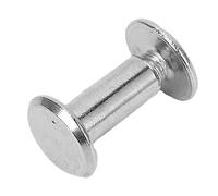 50 Pares de Remache de Acero Inoxidable y Juego de Tornillos, 4.5 X 10 X 9 Mm, para Ropa de Cuero, Remaches Decorativos Tornillos