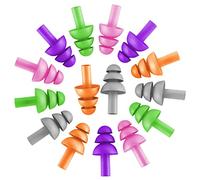 50 pares de tapones para los oídos de silicona suave y reutilizables para dormir, natación, conciertos, música, construcción, trabajo, tiro industrial, protección auditiva de hasta 25 dB NRR, tapones