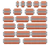 50 Pcs 100Pcs Conectores de Cable 223-2 Conector de Cable de Acoplamiento Cableado Universal Rápido Conductores Compactos Bloque de Terminales a Presión(223-18P,50PCS)