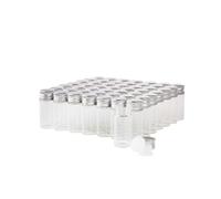 50 Pcs 10ml Clear Glass Bottles Candy Bottle with Aluminium Screw Top Glasses Small Containers