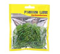 50 Pcs 5cm Señuelos de Pesca Suave Cebos de Pesca Artificiales Agua Dulce, Cebo de Pesca Plástico T Tail Grub Cebos de Gusano Accesorio de Aparejo de Pescado(Cian)