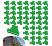 50 PCS Abrazadera De Invernadero,Clips De Plástico Verde Para Red Sombra De 5 Mm, Clips Para Toldos Y Lonas Resistentes Y Reutilizables Para Fijar Lonas Y Mallas De Invernadero