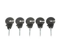 50 PCS Aislante de Valla Eléctrica, Aislador Atornillado Poste de Anillo de Valla Aislador de Poste de Madera, Protector Solar, a Prueba de Lluvia, a Prueba de Viento, Duradero, Fácil de Poner